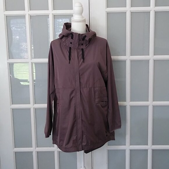 REEBOK Training Supply Parka Jacket Windbreaker Almost Grey Size Medium - Picture 4 of 16